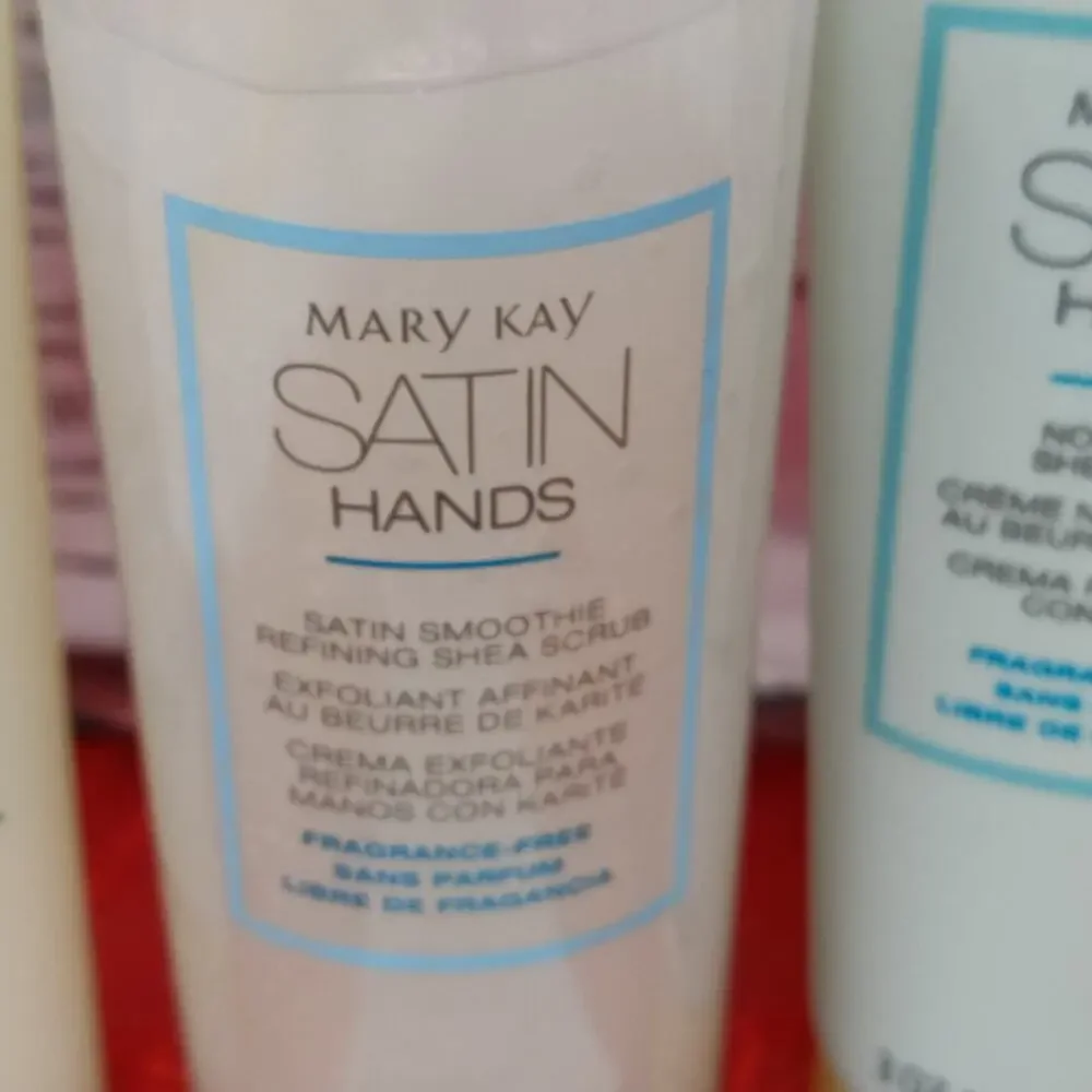 Mary Kay Fragrance Free Satin Hands Pampering 3 Piece Full Size Set New